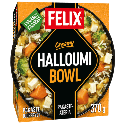 Felix creamy halloumi bowl